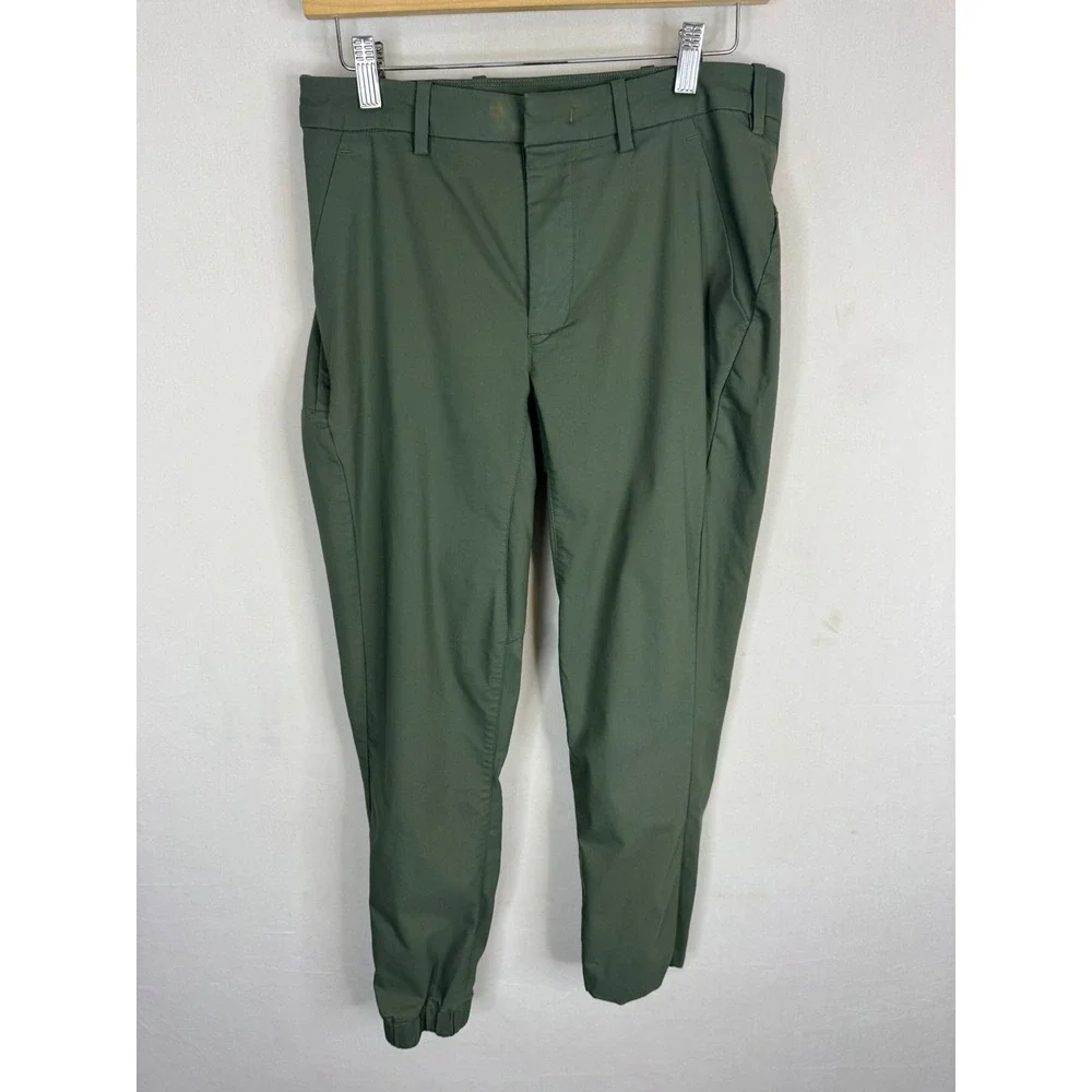 Kit and Ace Mens Navigator Stretch Trousers Olive Green Tapered Pants Size 30X29
